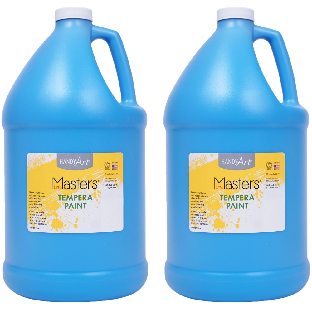 Handy Art Little Masters Tempera Paints, 128 Oz, Light Blue, Pack Of 2 Paints MPN:RPC204732-2