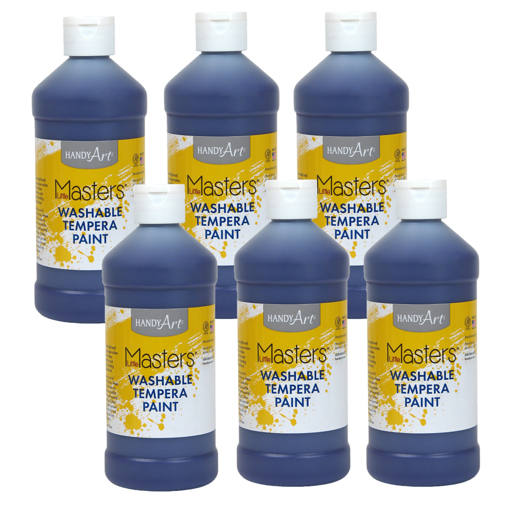 Handy Art Little Masters Washable Paints, 16 Oz, Violet, Pack Of 6 Paints MPN:RPC211740-6