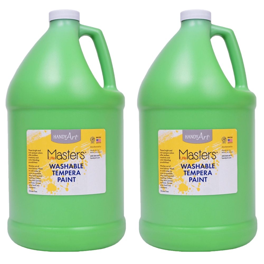 Handy Art Little Masters Tempera Paints, 128 Oz, Light Green, Pack Of 2 Paints MPN:RPC214742-2