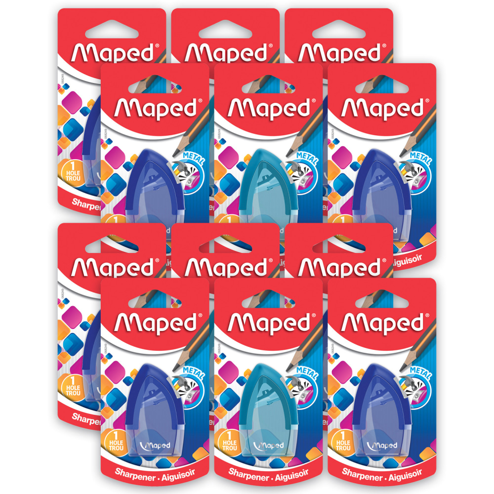 Maped Tonic 1 Hole Sharpener, Pack Of 12 MPN:MAP068249-12