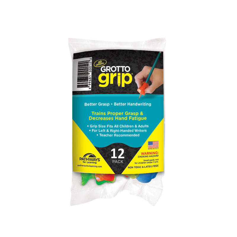 Pathways For Learning Grotto Grips, Assorted Colors, Pack Of 12 MPN:PFLGG12