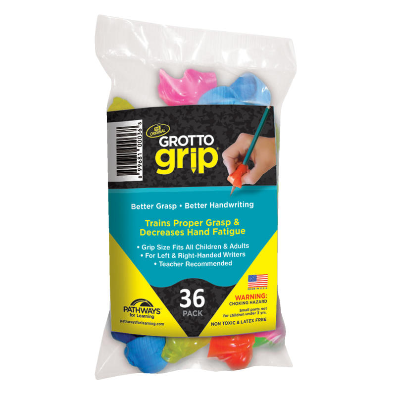 Pathways For Learning Grotto Grips, Assorted Colors, Pack Of 36 MPN:PFLGG36