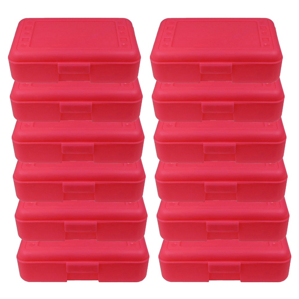 Romanoff Pencil Box, Hot Pink, Pack Of 12 MPN:ROM60207-12