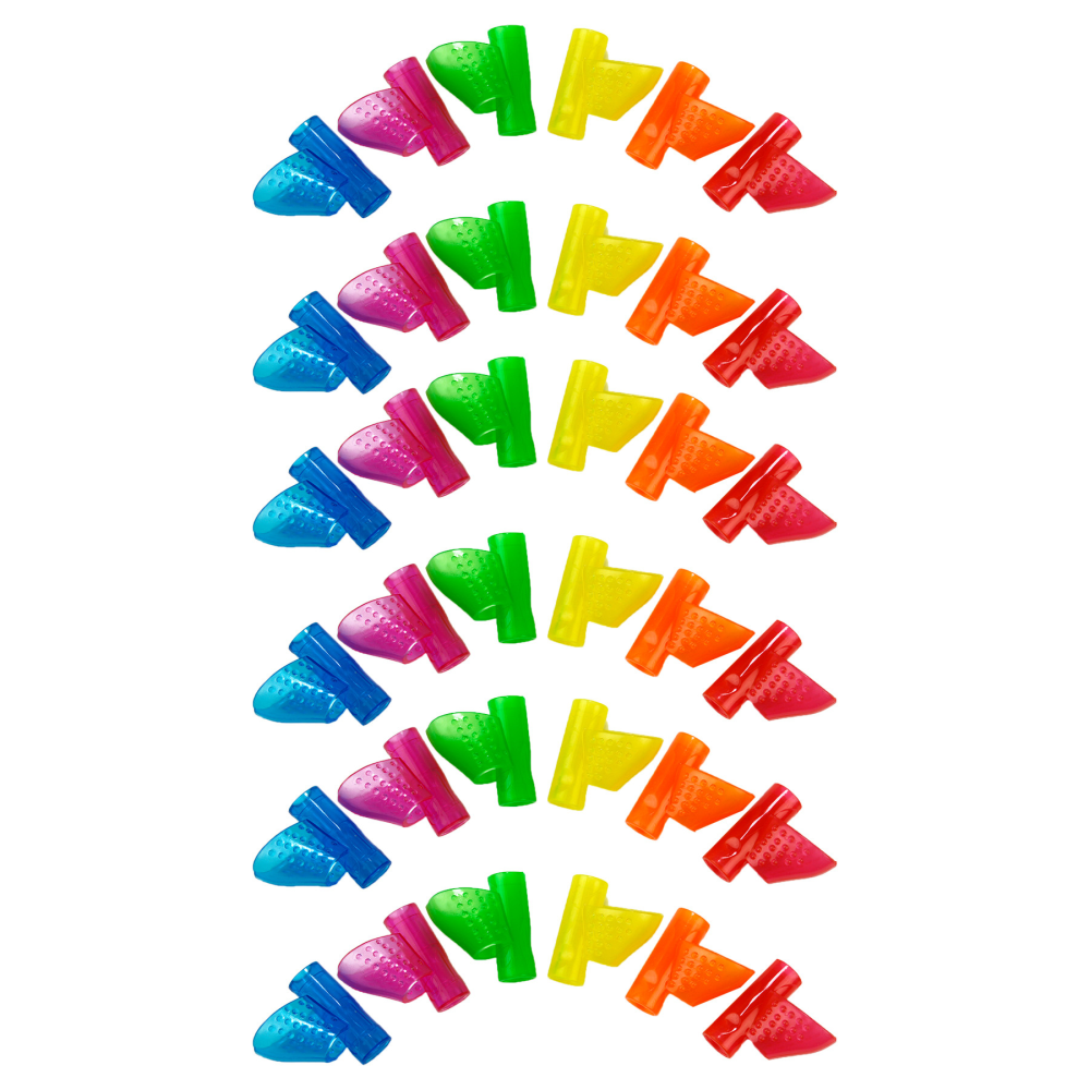 The Pencil Grip The Pointer Grips, Assorted Colors, 12 Grips Per Pack, Set Of 3 Packs MPN:TPG12112-3