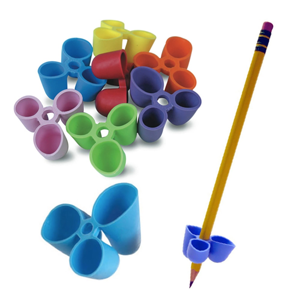 The Pencil Grip The Writing C.L.A.W. Pencil Grips, 1in, Assorted Colors, 12 Per Pack, 2 Packs MPN:TPG21112-2
