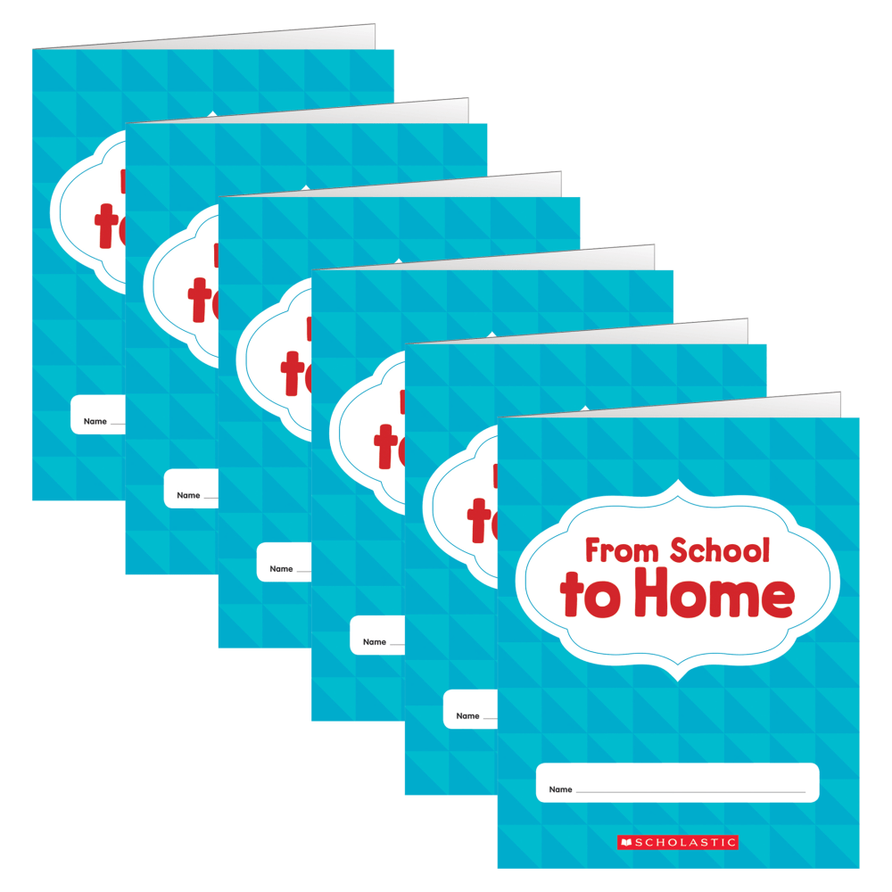 Scholastic Teaching Solutions From School To Home Folders, Letter Size, Multicolor, Pack Of 6 Folders MPN:SC-823680-6