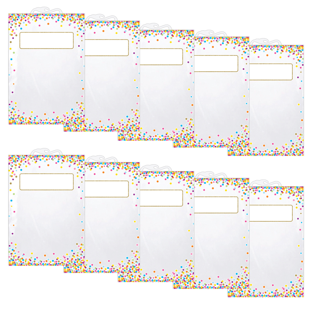 Ashley Productions Hanging Storage Bags, 11in x 16in, Confetti, 5 Bags Per Pack, Set Of 2 packs MPN:ASH10585-2