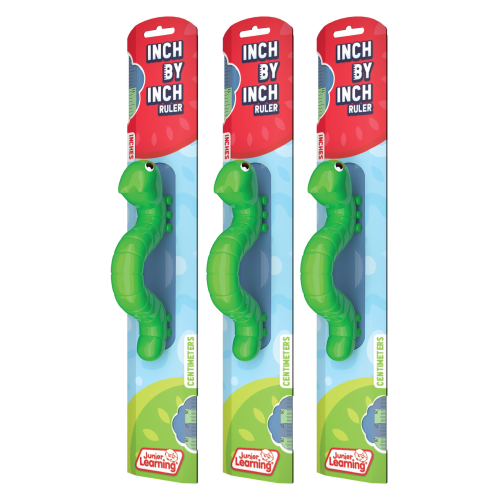 Junior Learning Inch by Inch Ruler, Pack Of 3 MPN:JRL720-3