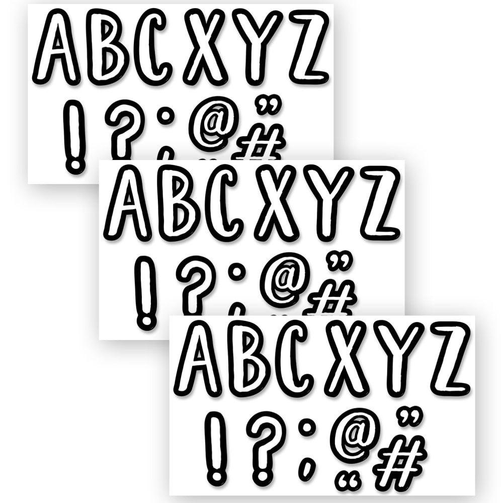 Creative Teaching Press Designer Letters, 7 Inch, Cafe, 114 Pieces Per Pack, Set Of 3 Packs MPN:CTP10199-3