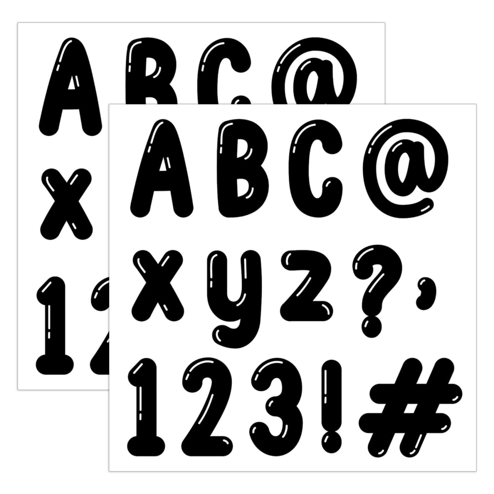 Creative Teaching Press Designer Letters, Core Decor Bubble Letters, 216 Pieces Per Pack, Set Of 2 Packs MPN:CTP10887-2