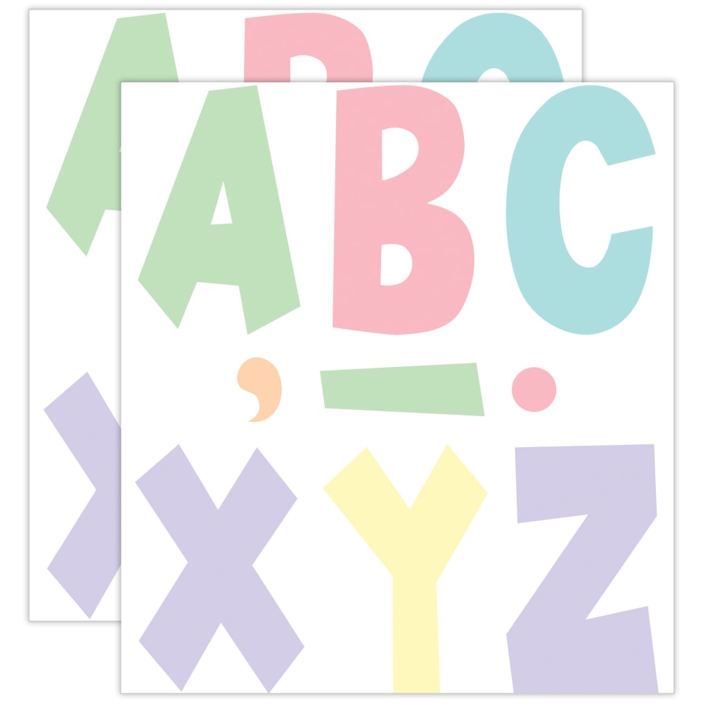 Teacher Created Resources Letters, 7in, Pastel Pop Fun Font, 120 Per Pack, Set Of 2 Packs MPN:TCR70105-2