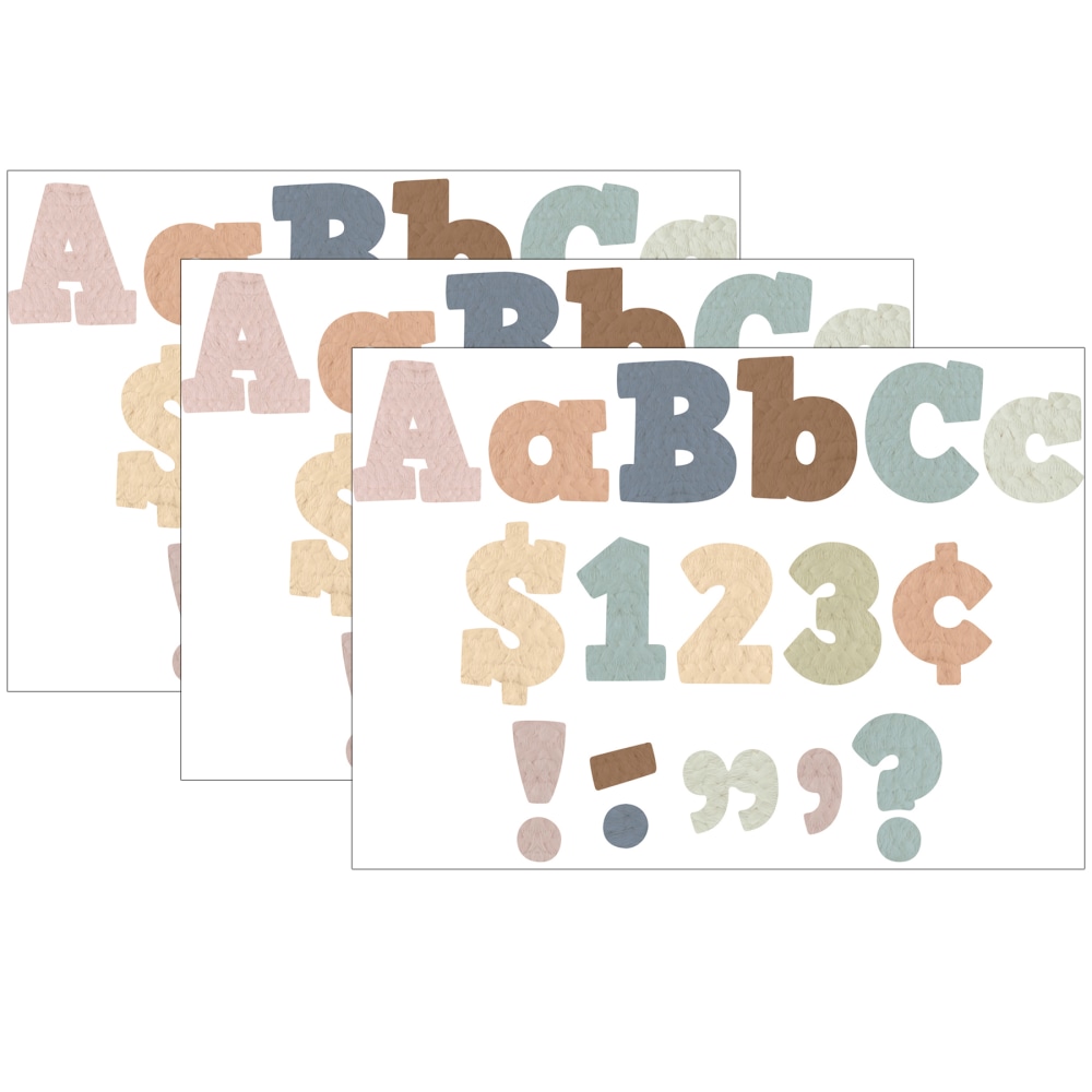Teacher Created Resources 4in Letters, Everyone Is Welcome, 230 Pieces Per Pack, Set Of 3 Packs MPN:TCR7153-3