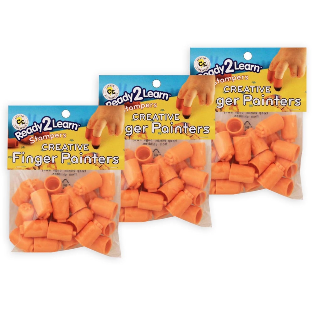 Ready 2 Learn Stamp Thimbles, 24 Thimbles Per Pack, Set Of 3 Packs MPN:CE-6654-3