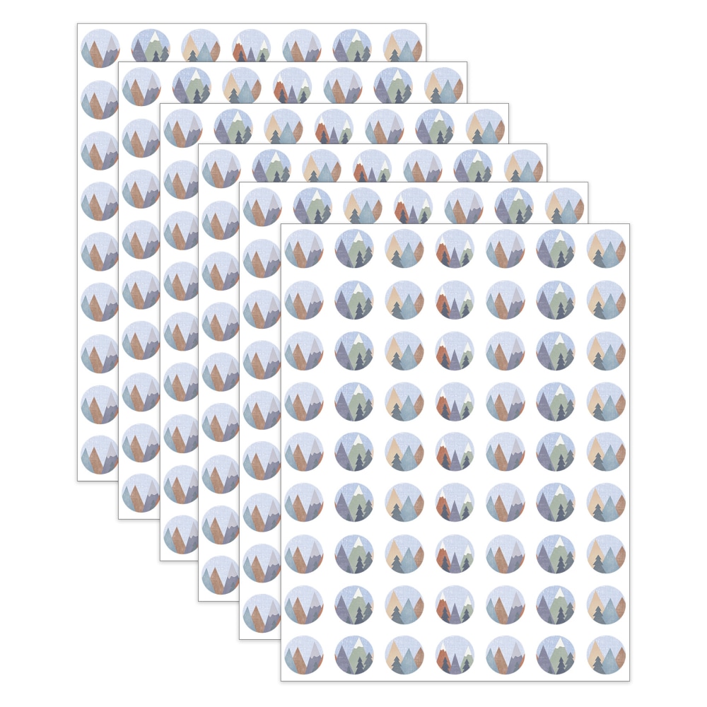 Teacher Created Resources Mini Stickers, Moving Mountains, 378 Per Pack, 6 Packs MPN:TCR9176-6