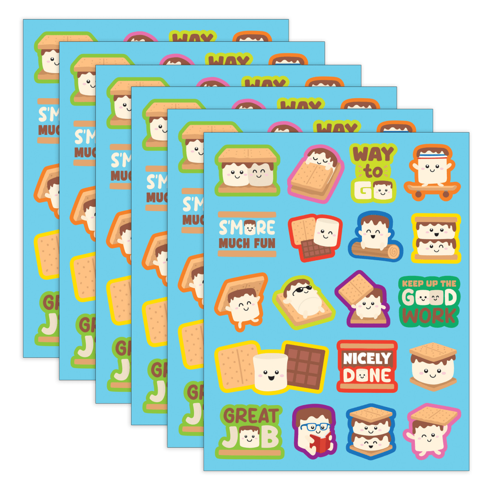 Teacher Created Resources Smelly Stickers, Smores, 114 Per Pack, Set Of 6 Packs MPN:TCR9451-6