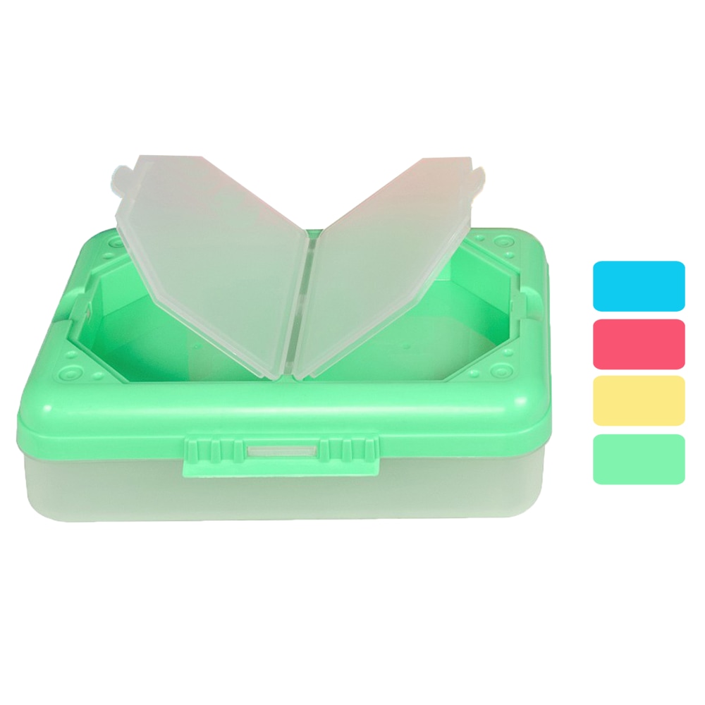 C-Line 3-Compartment Storage Boxes, Small Size, Assorted Colors, Pack Of 3 MPN:CLI48500-3