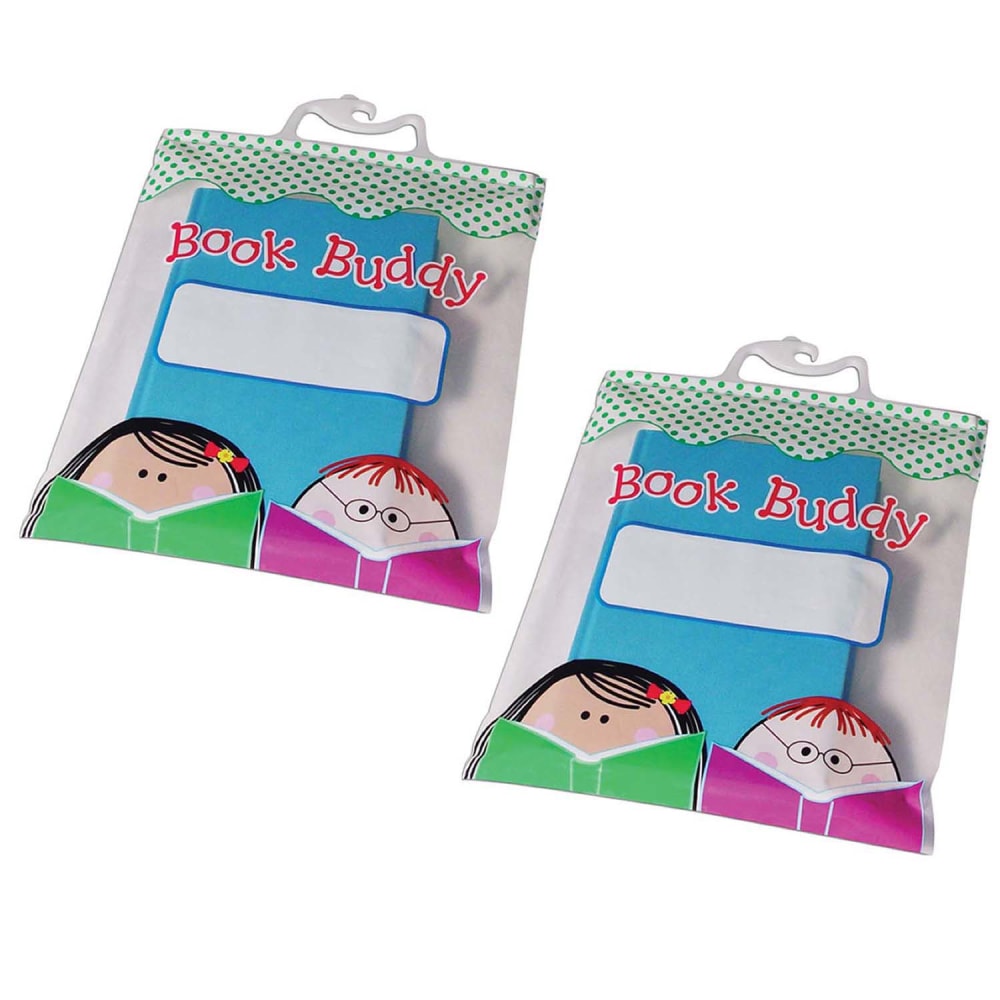 Creative Teaching Press Book Buddy Bags, 10-1/2inW x 12-1/2inH, Multicolor, 6 Bags Per Pack, Set Of 2 Packs MPN:CTP2993-2