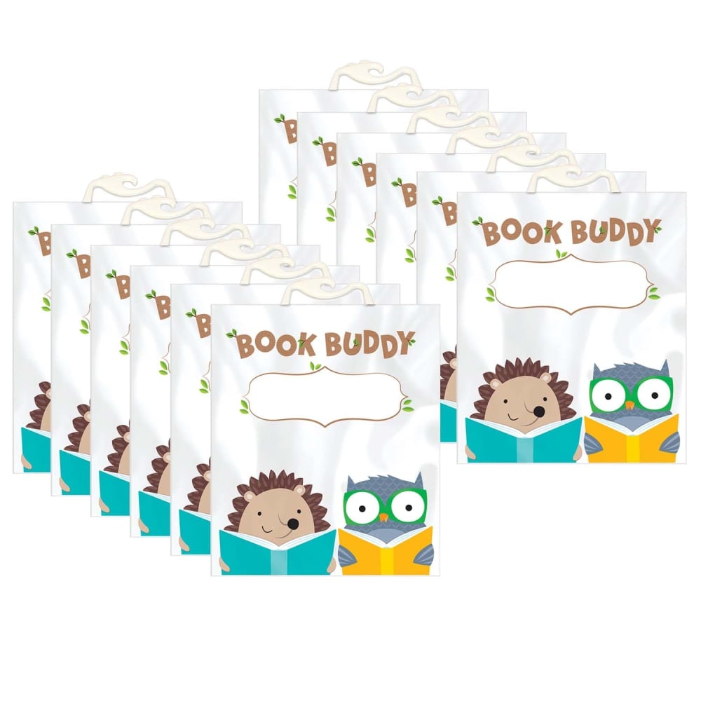 Creative Teaching Press Book Buddy Bags, Woodland Friends, 12-1/2in x 10-1/2in, 6 Bags Per Pack, Set Of 2 Packs MPN:CTP8537-2