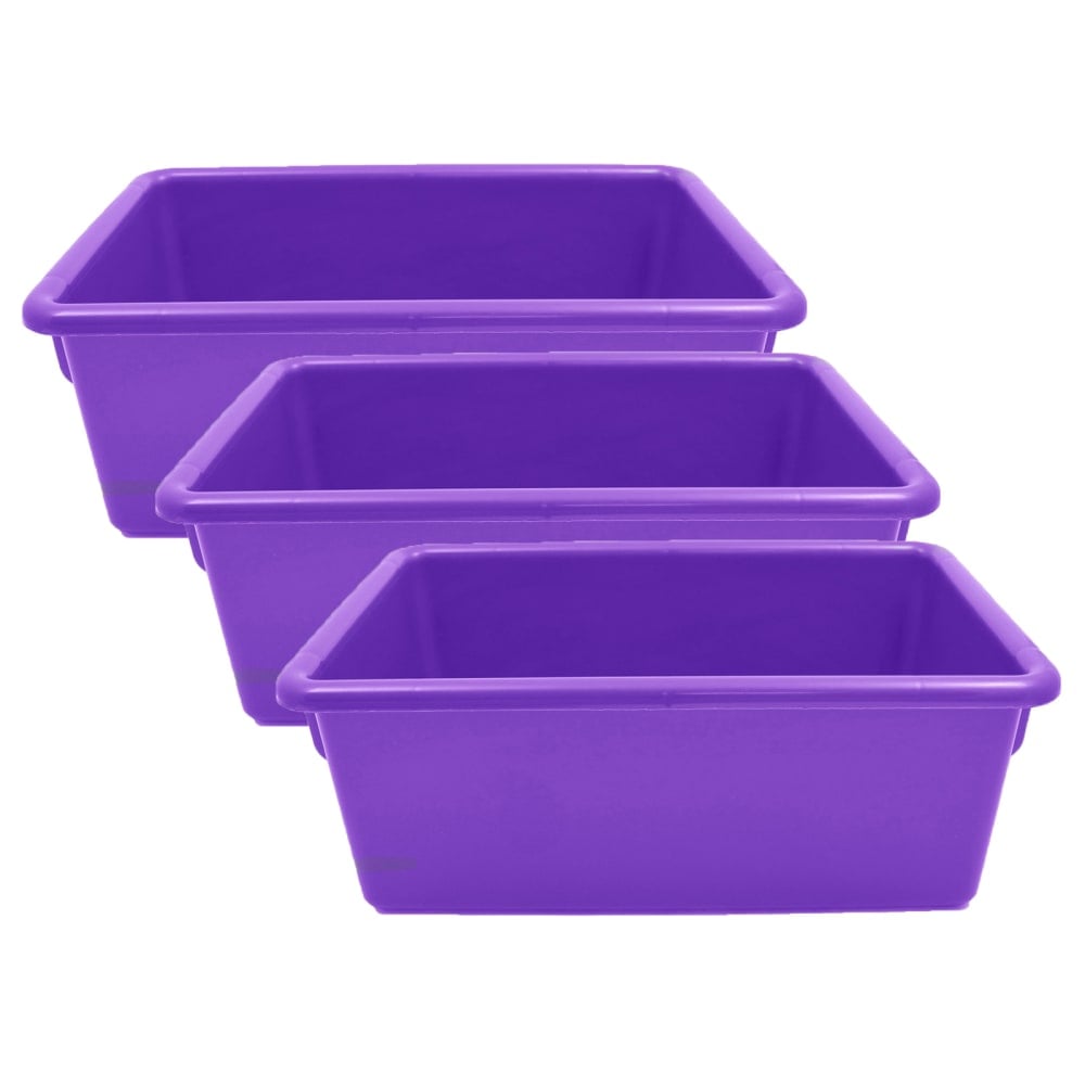 Jonti-Craft Cubbie Trays, 5-1/4inH x 8-5/8inW x 13-1/2inD, Purple, Pack Of 3 Trays MPN:JON8014JC-3