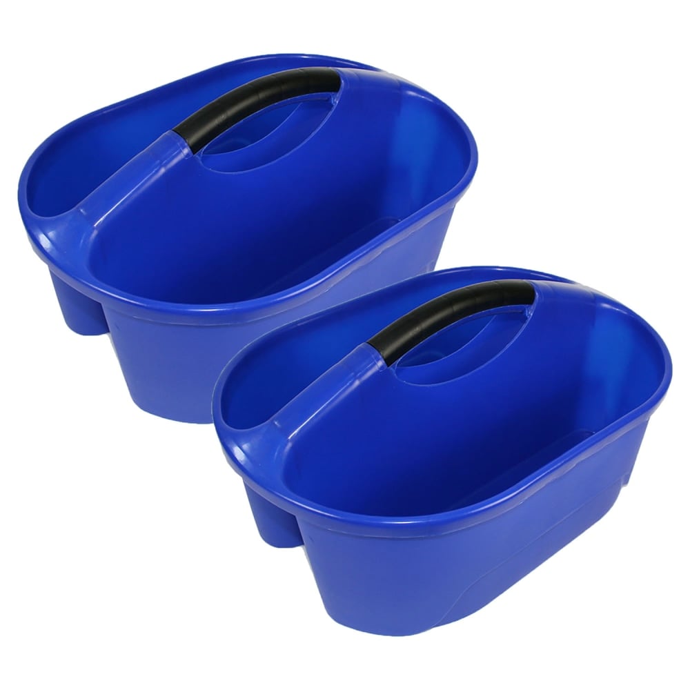 Romanoff Products Classroom Caddies, 8-1/4inH x 12inW x 16-1/4inD, Blue, Pack Of 2 Caddies MPN:ROM25604-2