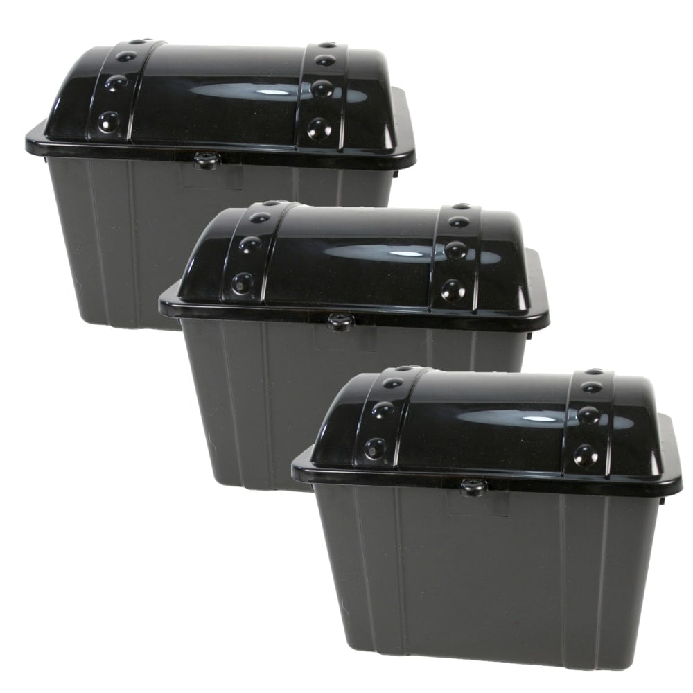 Romanoff Jr. Treasure Chest, Black, Pack Of 3 MPN:ROM49710-3