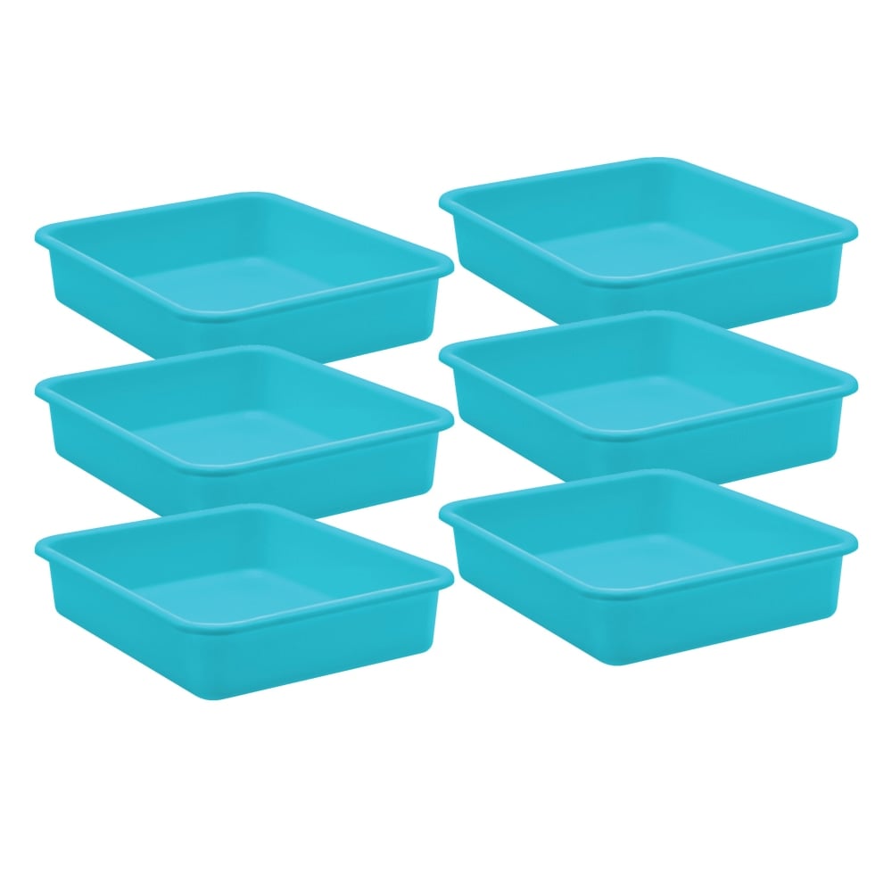Teacher Created Resources Plastic Letter Tray, Large, Teal, Pack Of 6 MPN:TCR20435-6
