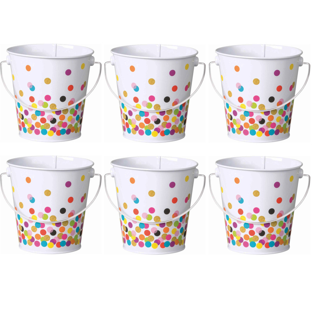 Teacher Created Resources Bucket, Confetti, Pack Of 6 MPN:TCR20972-6