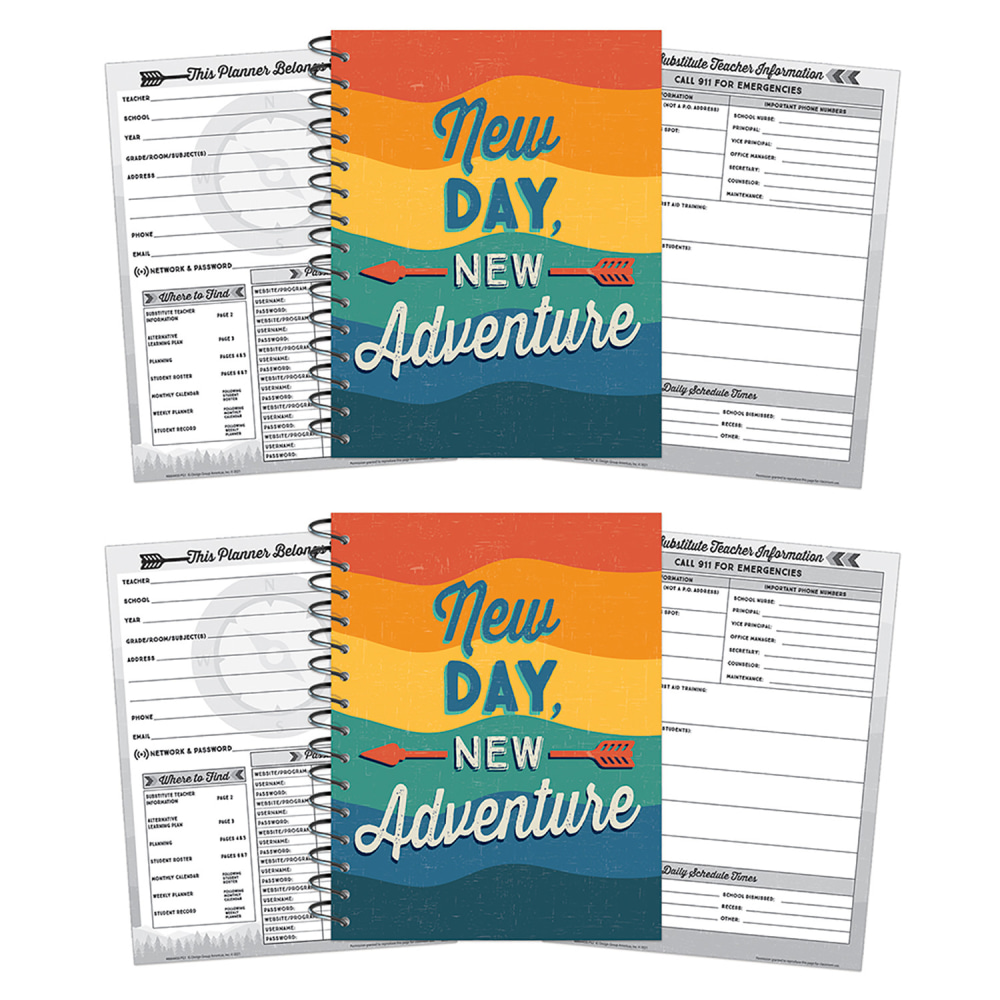 Eureka Adventurer Lesson Plan Spiral Bound Book, Pack Of 2 MPN:EU-866445-2