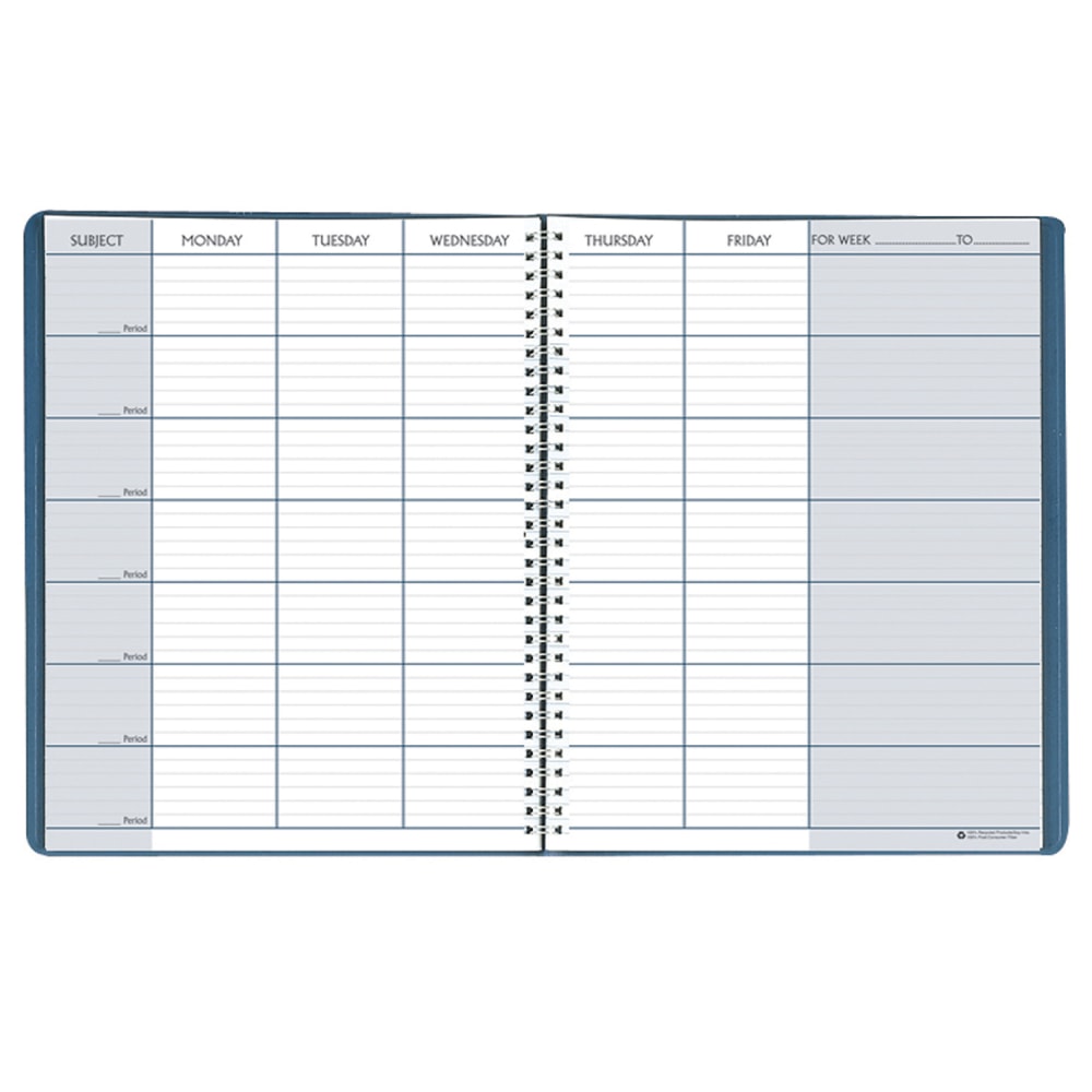 House of Doolittle 40-Week Teachers Planners, Blue, 8-1/2in x 11in, Pack Of 2 Planners MPN:HOD50907-2