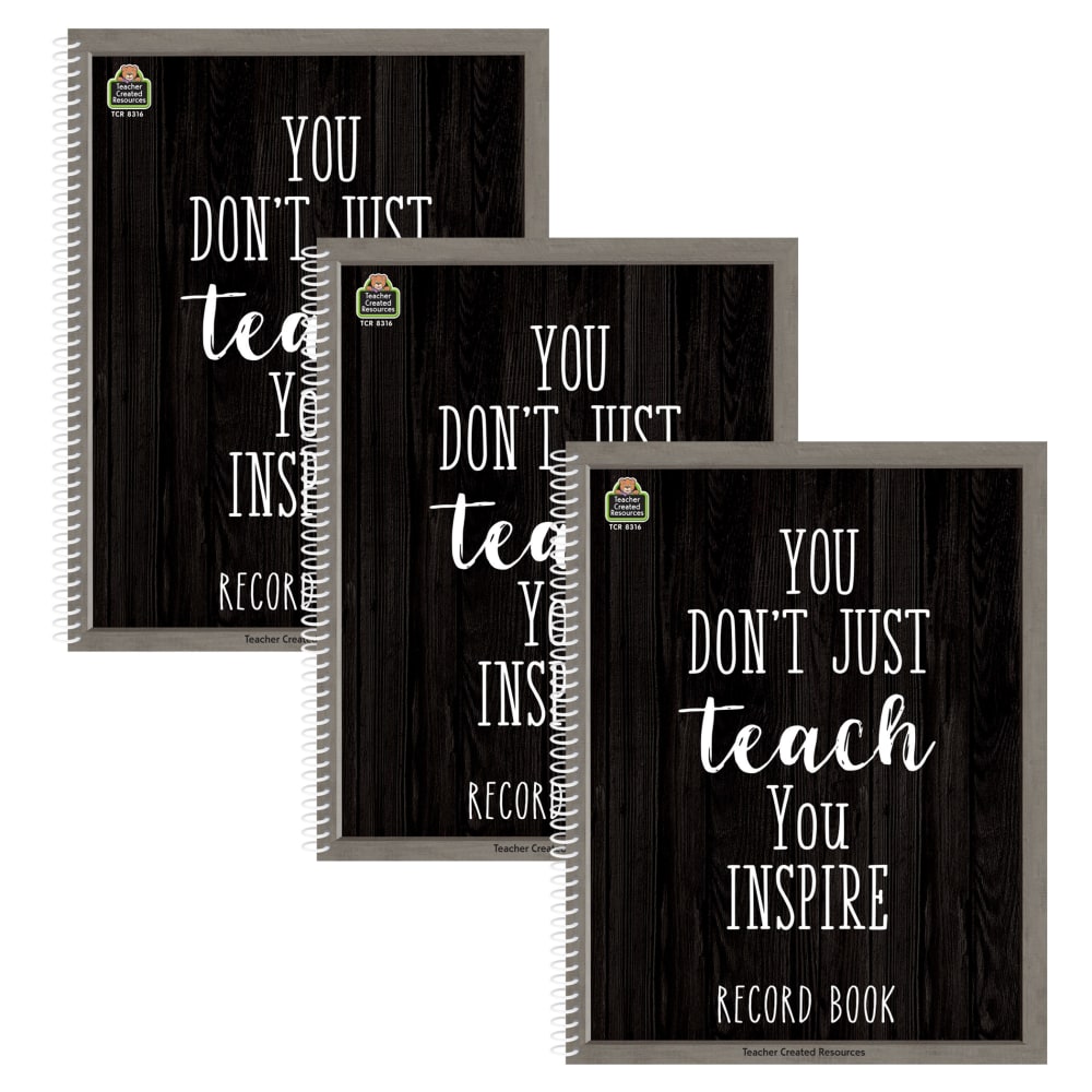 Teacher Created Resources Record Book, Modern Farmhouse, Pack Of 3 MPN:TCR8316-3