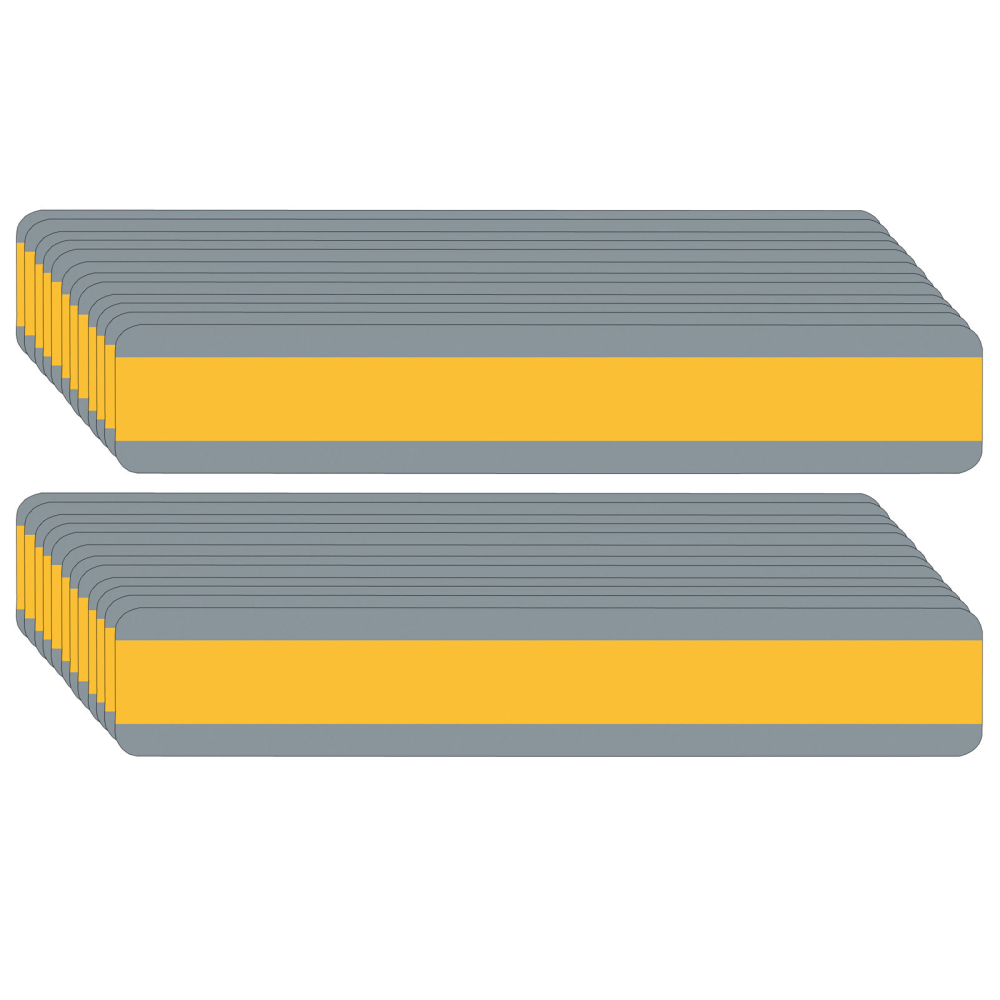 Ashley Productions Double Wide Reading Guide Sentence Strips, 1-1/4in x 7-1/4in, Goldenrod, Pack Of 24 Strips MPN:ASH10875-24