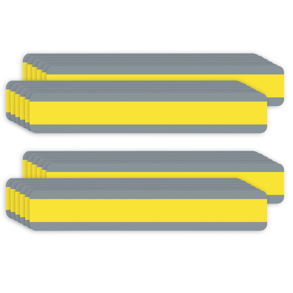 Ashley Productions Double Wide Reading Guide Sentence Strips, 1-1/4in x 7-1/4in, Yellow, 12 Strips Per Pack, Bundle Of 2 Packs MPN:ASH10876-2