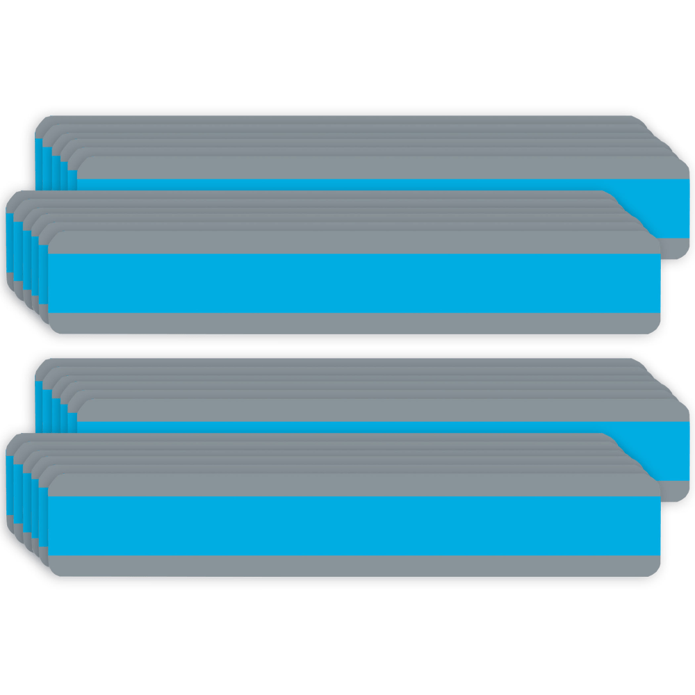 Ashley Productions Double Wide Reading Guide Sentence Strips, 1-1/4in x 7-1/4in, Blue, 12 Strips Per Pack, Bundle Of 2 Packs MPN:ASH10877-2