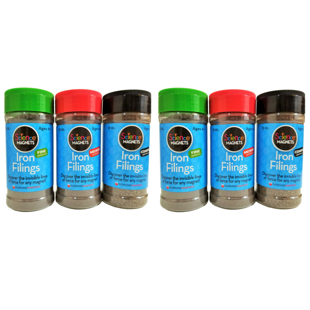 Dowling Magnets Two Iron Filings Variety Packs, 6 Jars Total MPN:DO-731050-2