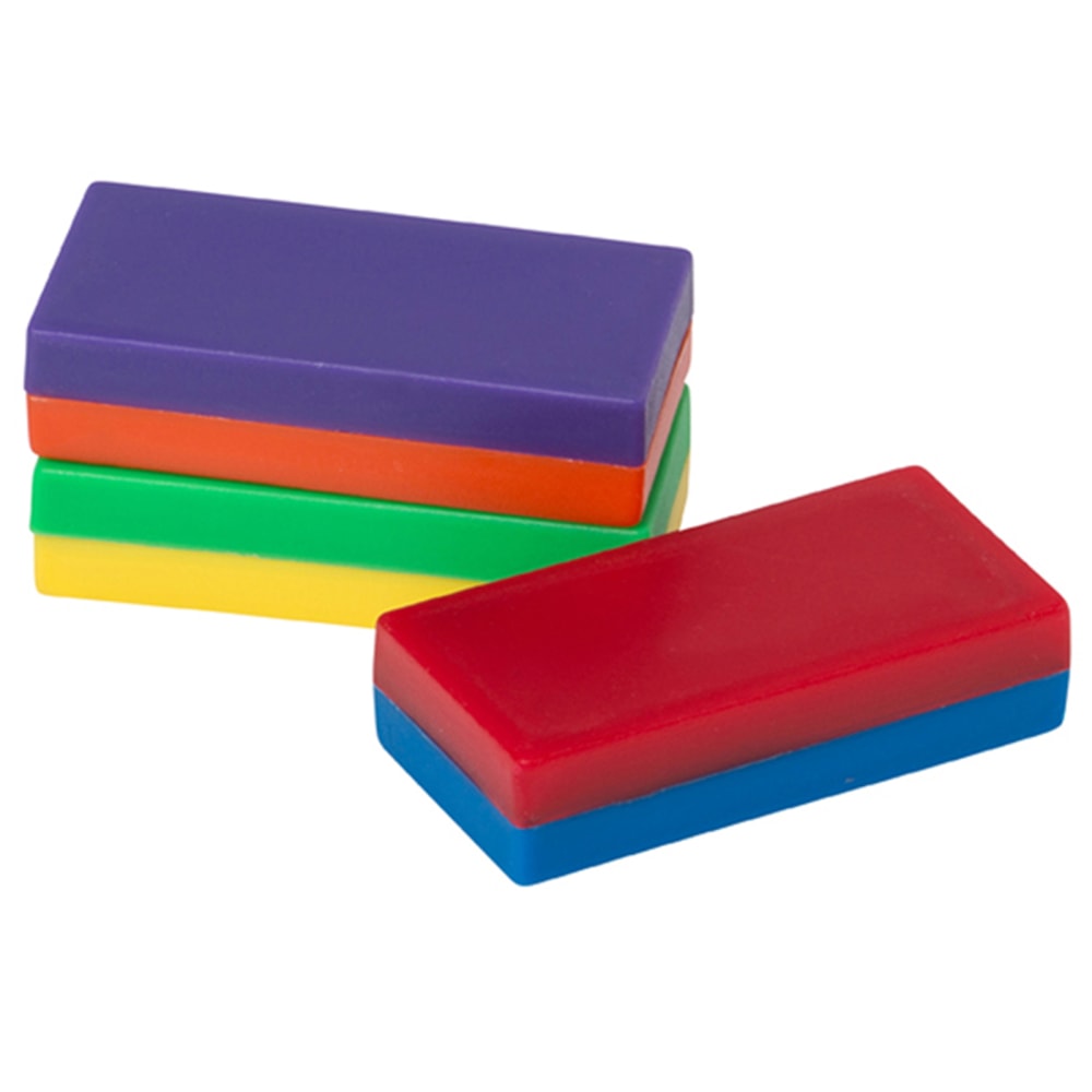 Dowling Magnets Hero Magnets: Big Block Magnets, 1/2inH x 1inW x 2inD, Multicolor, 12 Magnets Per Pack, Set Of 2 Packs MPN:DO-MC15-2