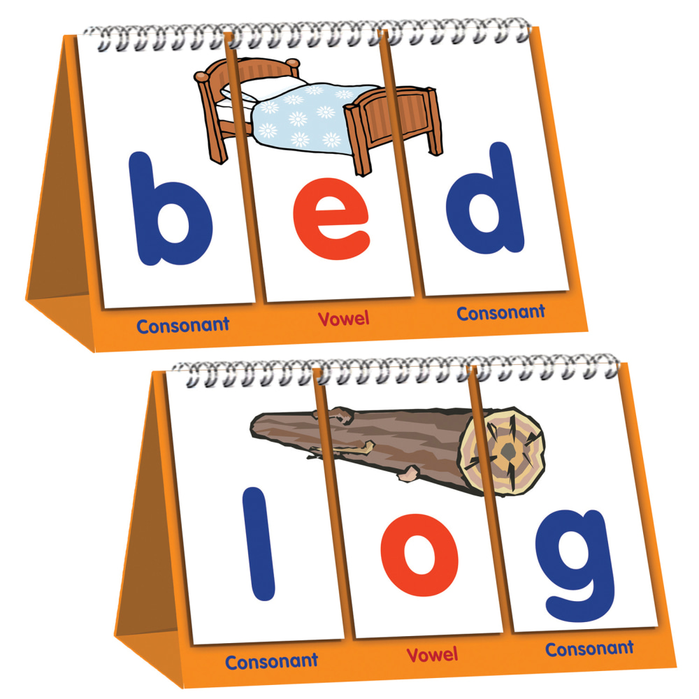 Junior Learning Double-Sided CVC Flips, Pack Of 3 Flips, Grades PreK-1 MPN:JRL467-3
