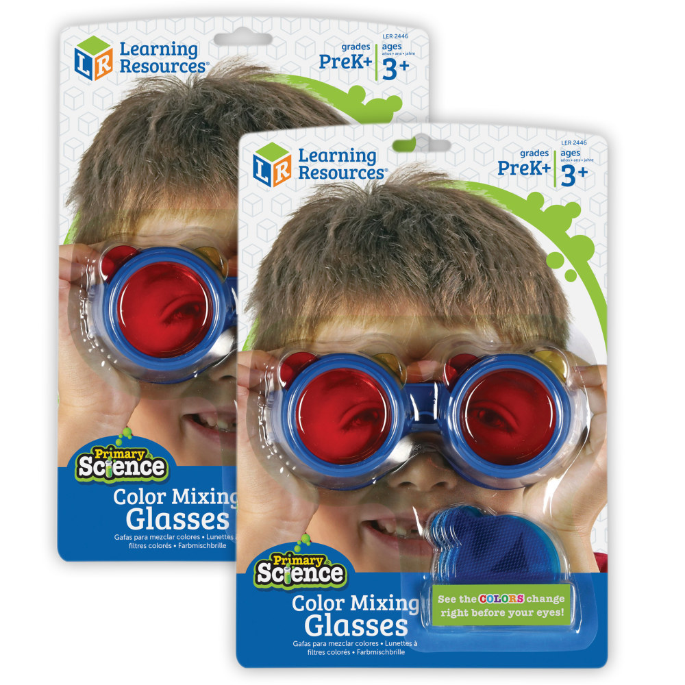 Learning Resources Primary Science Color Mixing Glasses, Pack Of 2 MPN:LER2446-2