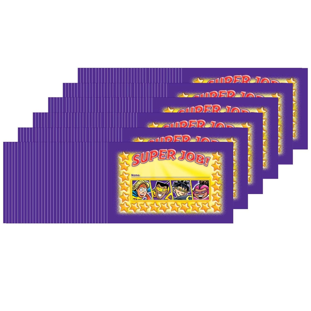 North Star Teacher Resources Incentive Punch Cards, Superheroes, 36 Per Pack, Set Of 6 Packs MPN:NST2410-6