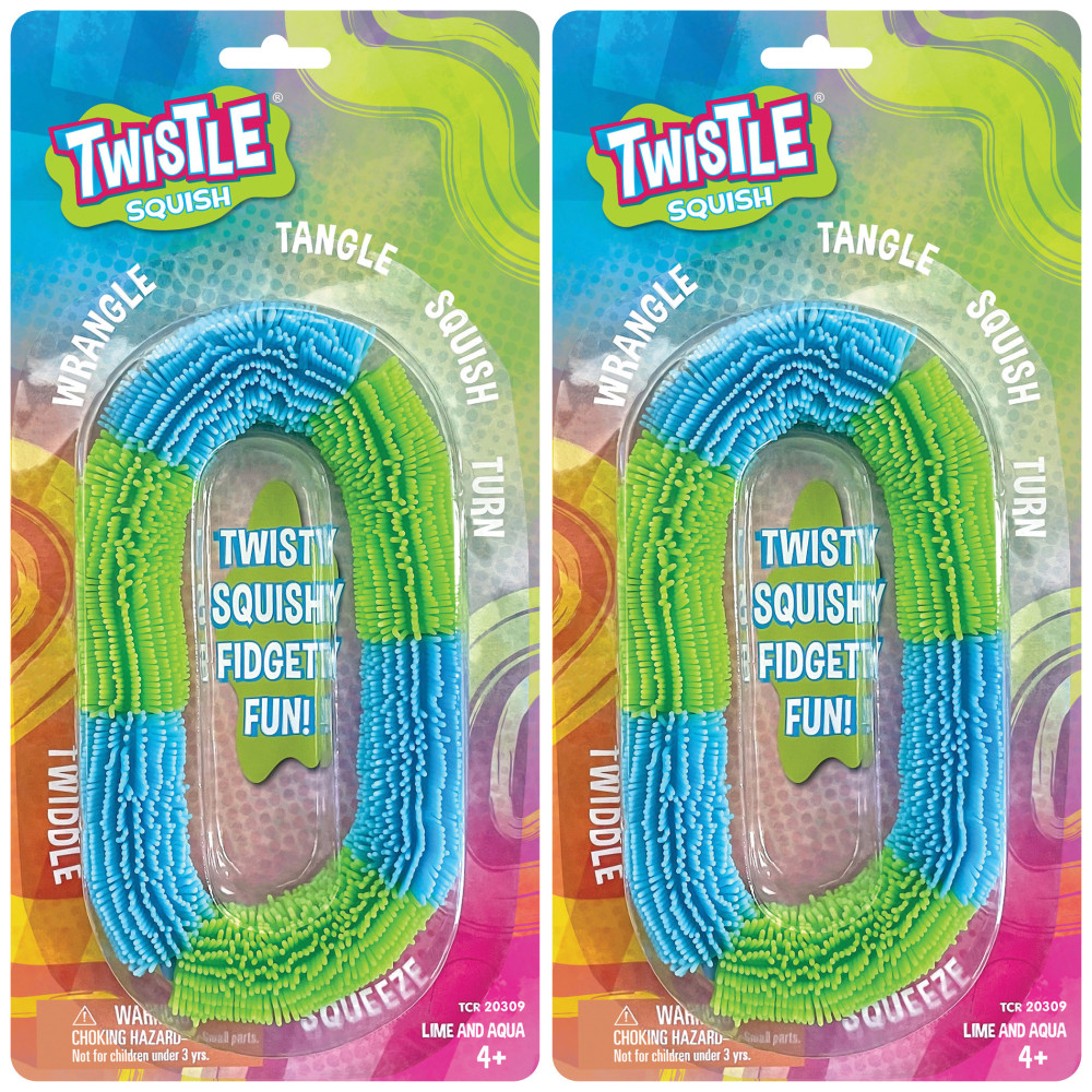 Teacher Created Resources Twistle Squish, Aqua & Lime, Pack Of 2 MPN:TCR20309-2