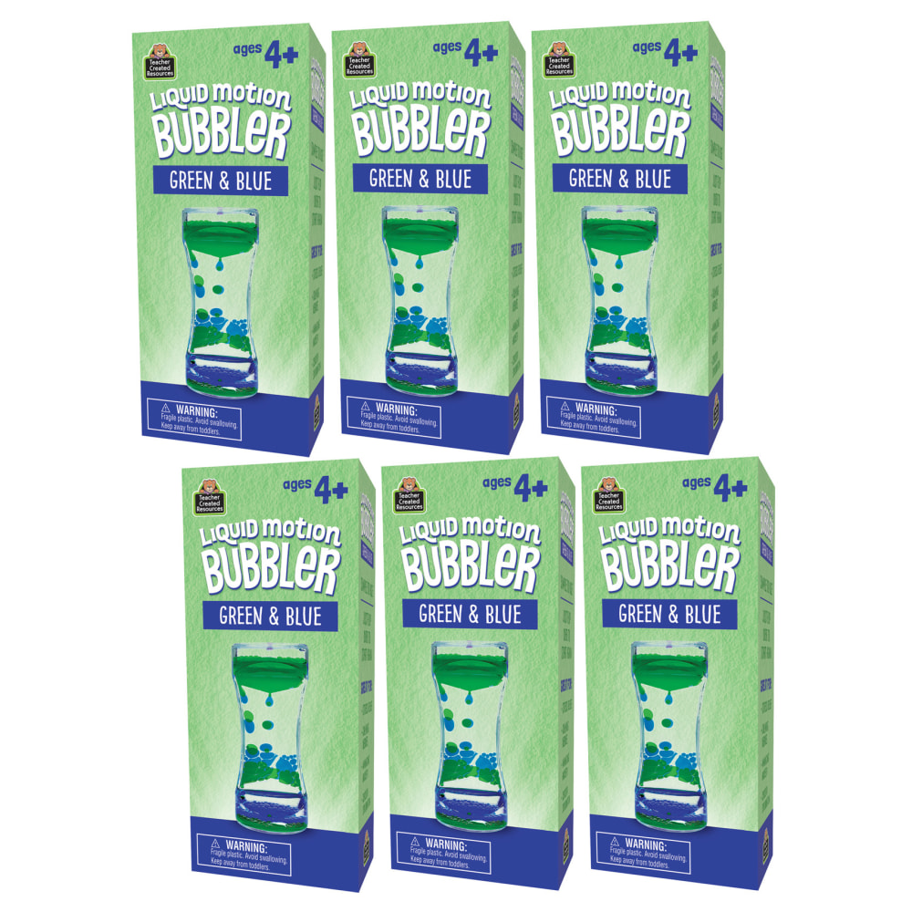Teacher Created Resources Liquid Motion Bubbler, Green & Blue, Pack Of 6 MPN:TCR20963-6