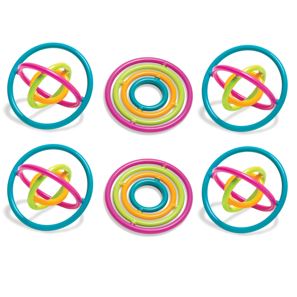 The Pencil Grip Gyrobi Plastic Ring Fidget Toys, Multicolor, Pack Of 6 Toys MPN:TPG860-6