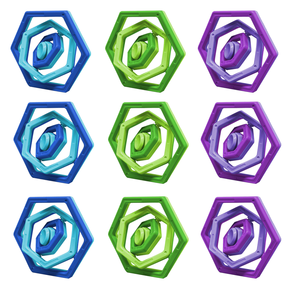 The Pencil Grip Hexle Fidget Toys, Multicolor, All Ages, Bundle Of 3 Toys MPN:TPG87201-3