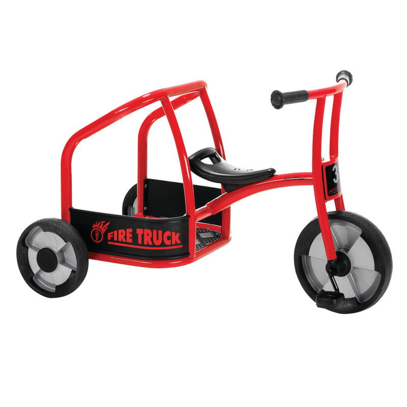 Winther Circleline Tricycle, Fire Truck, 24 1/16inH x 23 1/4inW x 39 13/16inD, Black/Red MPN:WIN563