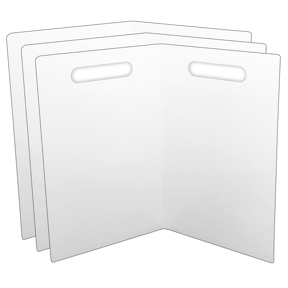 Ashley Productions Folding Magnetic Whiteboards, 14in x 18in, White, Pack Of 3 Whiteboards MPN:ASH60000-3