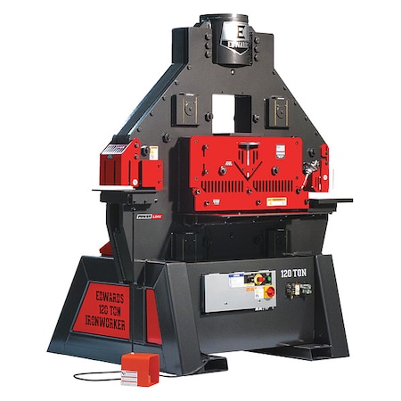 120 Ton Ironworker 460V, 3Ph, with PowerLink MPN:ED9-IW120-3P460-A