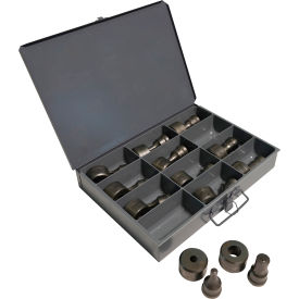 Edwards Round Metric Punch & Die Set with Storage Case 12 Piece ED9-PD1240