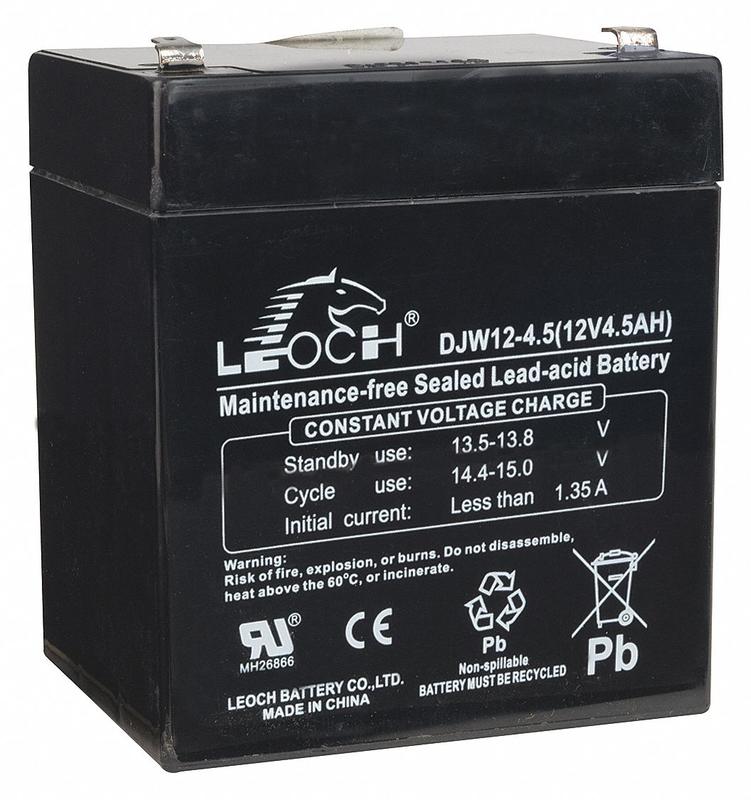 Sealed Lead Acid Battery 12VDC 4.5Ah MPN:12V4A
