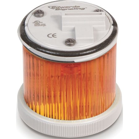 Tower Light Module, 120V AC, Amber, 48 mm Dia., 1 7/8 in Height, LED, 248BC Series MPN:248LEDMA120A