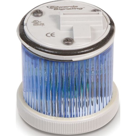 Tower Light Module, 24V AC, 24V DC, Blue, 48 mm Dia., 1 7/8 in Height, LED, 248BC Series MPN:248LEDMB24AD