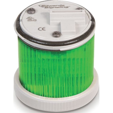 Tower Light Module, 24V AC, 24V DC, Green, 48 mm Dia., 1 7/8 in Height, LED, 248BC Series MPN:248LEDMG24AD